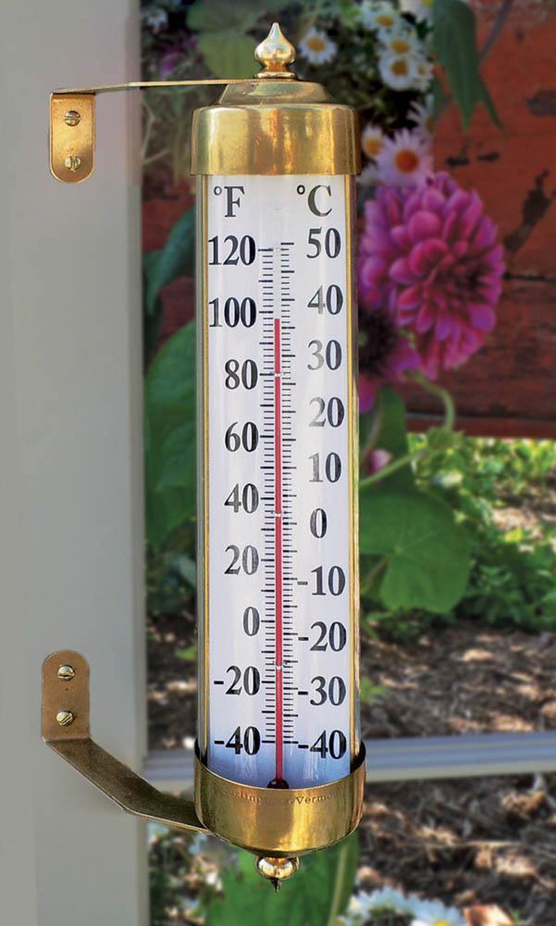 Giant Wall Thermometer - Bronze Patina