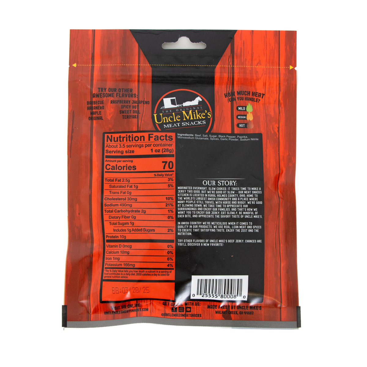 Traditional Beef Jerky - 2 Bags