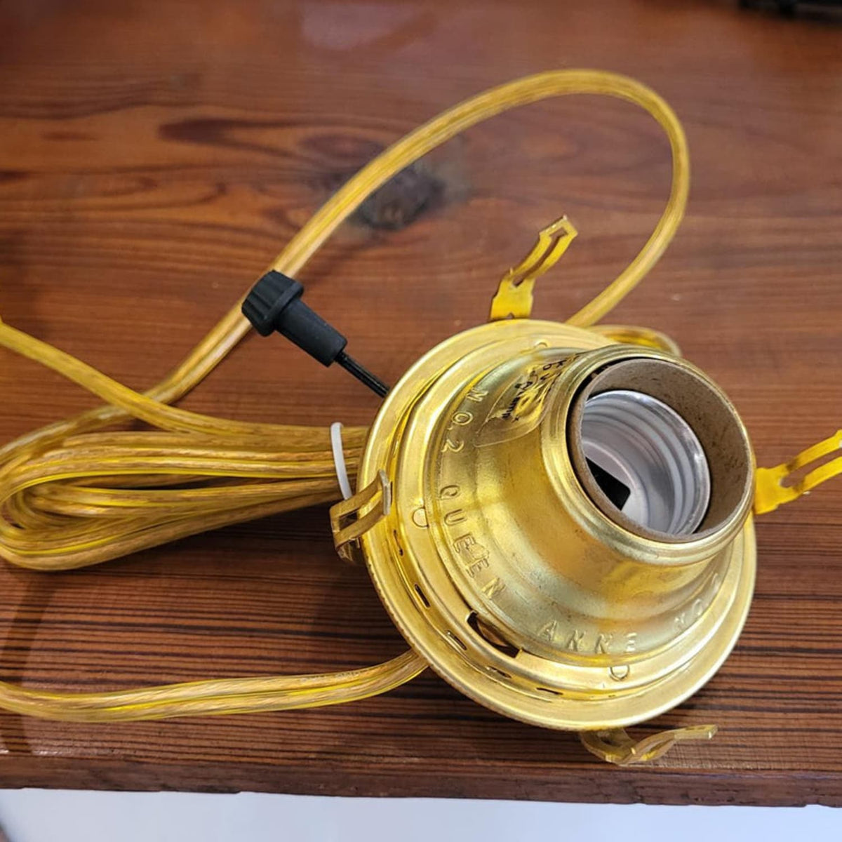 Queen Anne Electrified Burner for Oil Lamps - #2