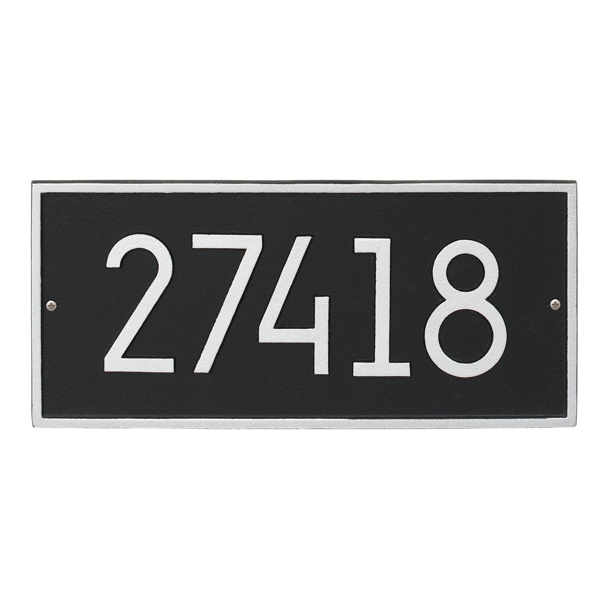 Whitehall Modern Custom Wall Plaque Black/Silver