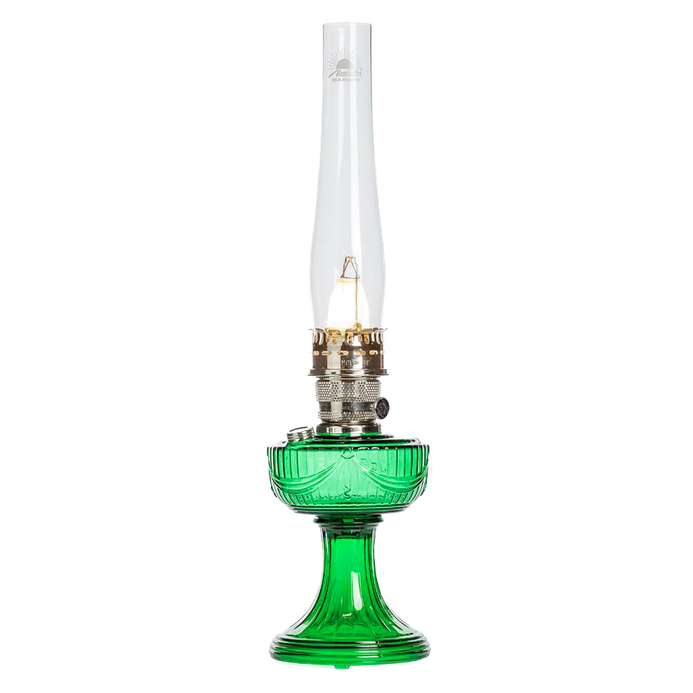 Aladdin Emerald Lincoln Drape Oil Lamp