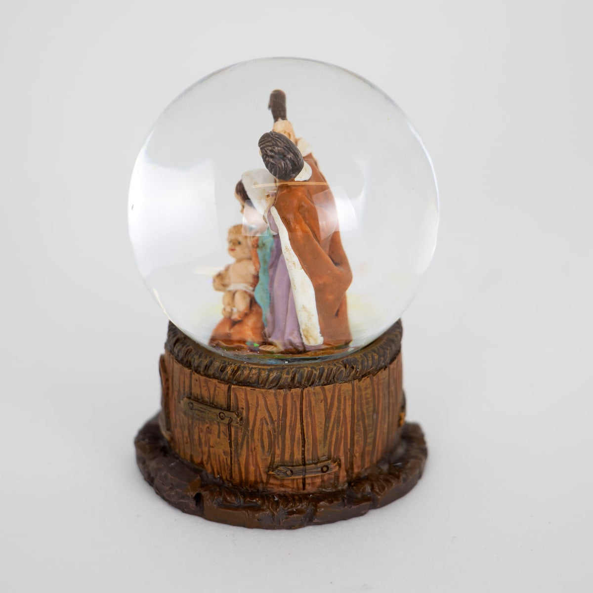 Holy Family Mini Glitter Snow Globe - 2.5"