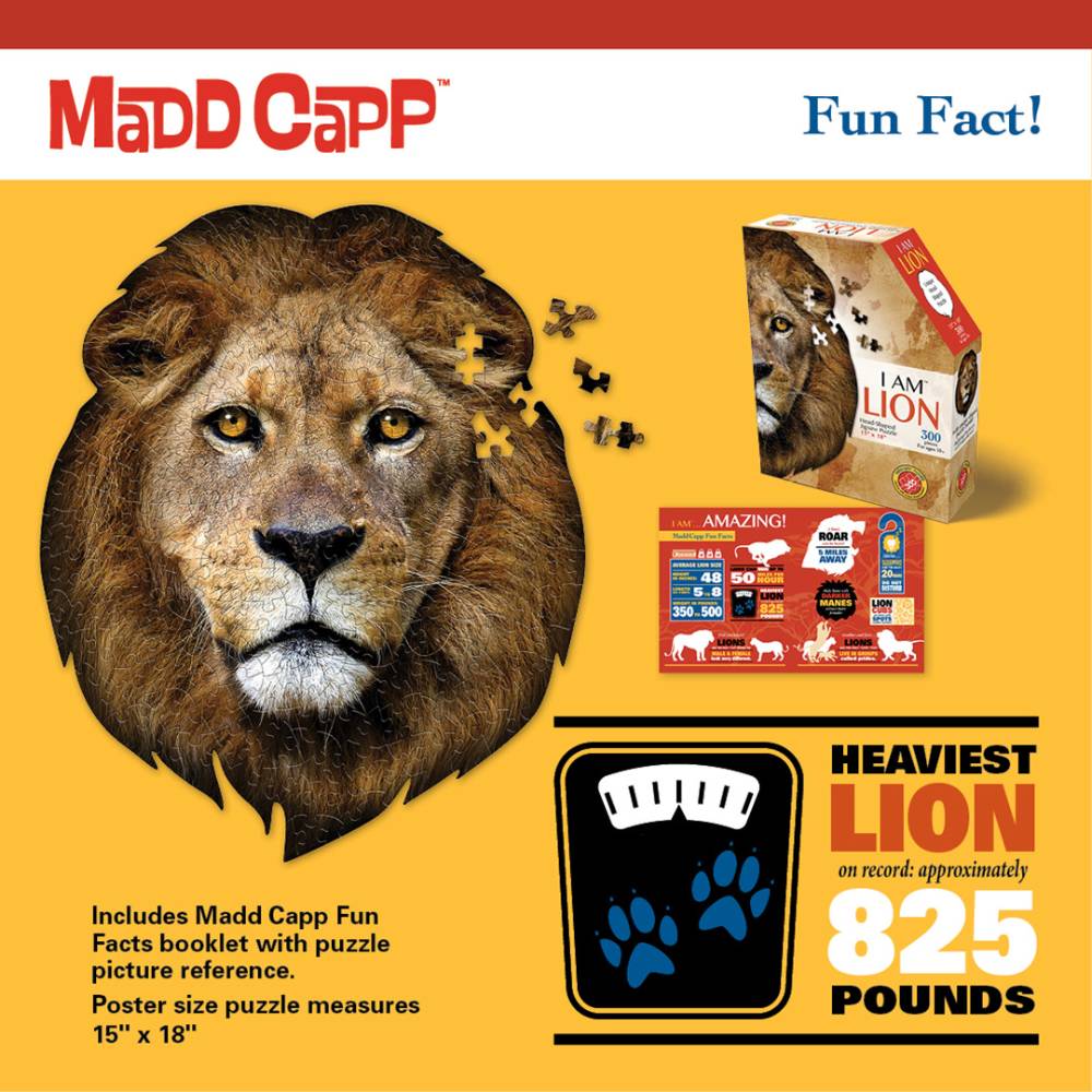 Shaped Jigsaw Puzzle - Lion - 300pcs