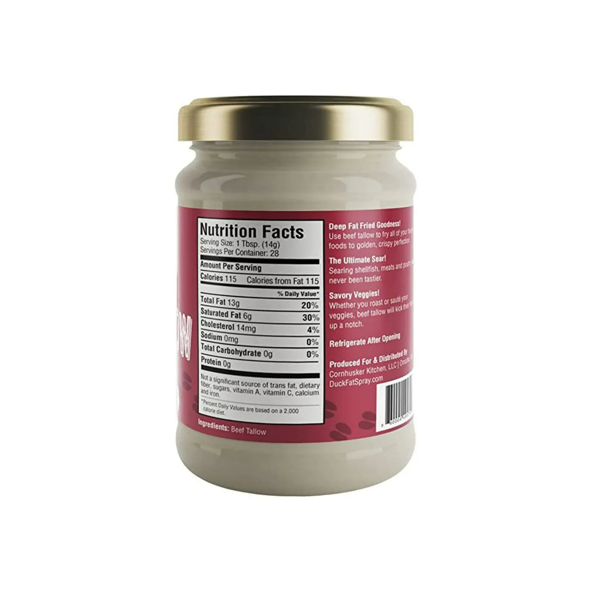 Gourmet Premium Rendered Beef Tallow - 14 oz