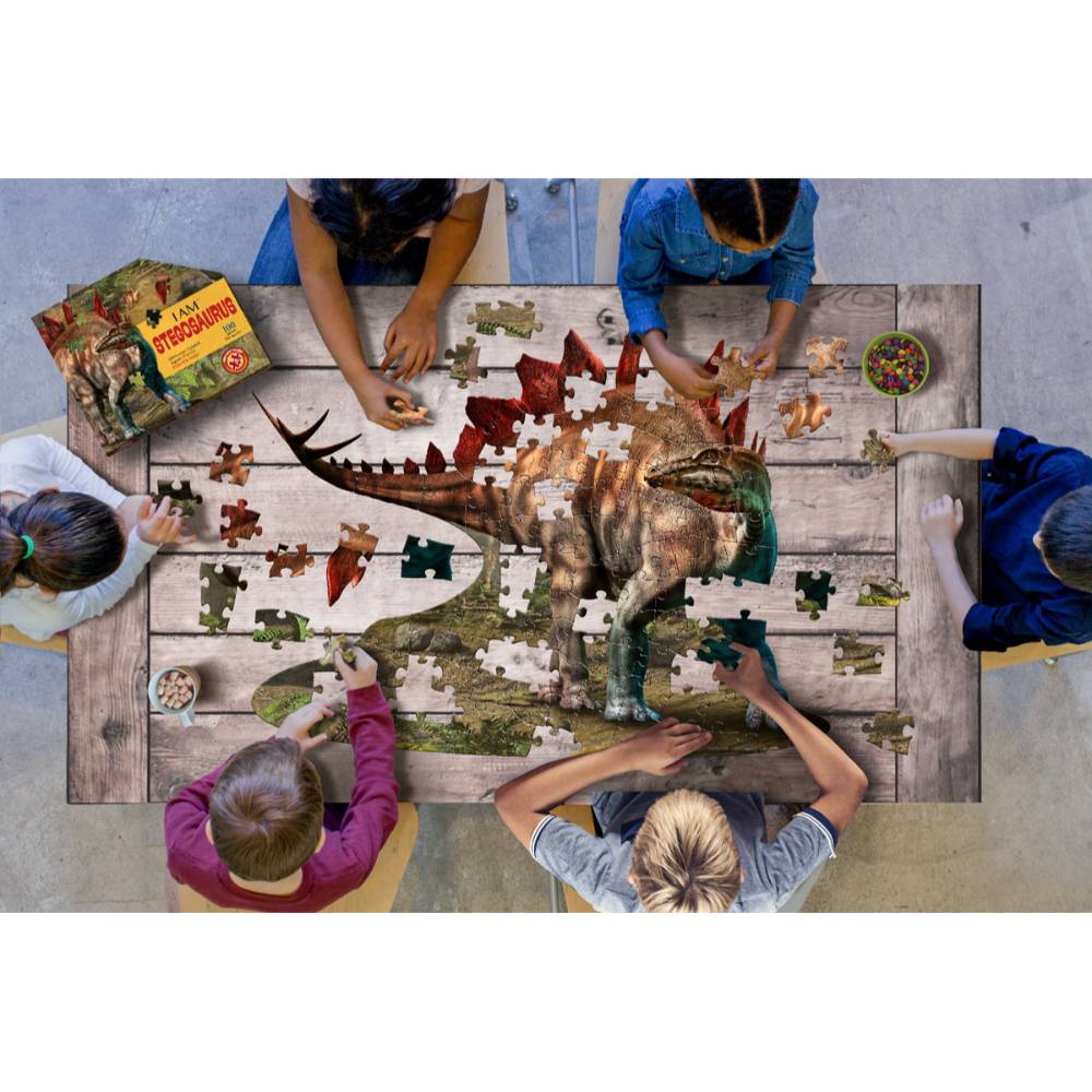 Shaped Jigsaw Puzzle - Stegosaurus - 100pcs