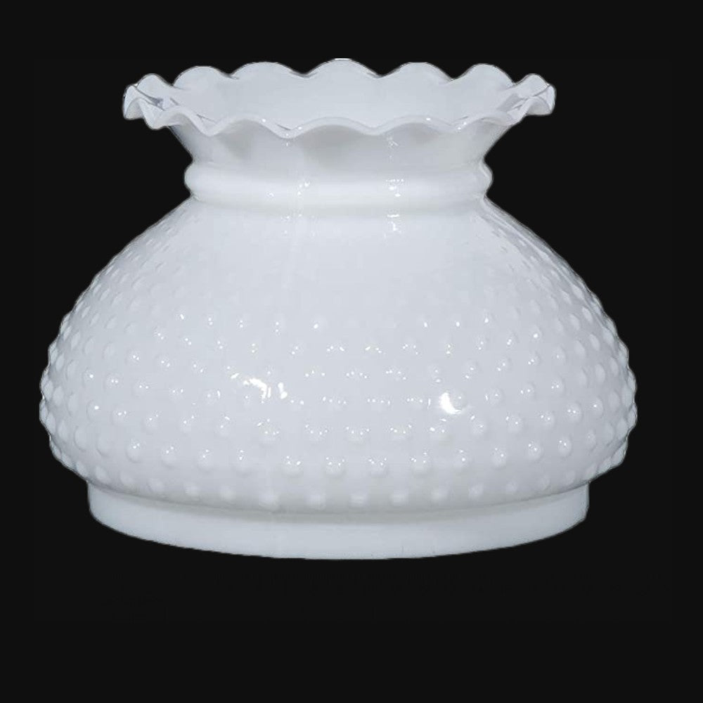 Opal Hobnail Glass Oil Lamp Shade