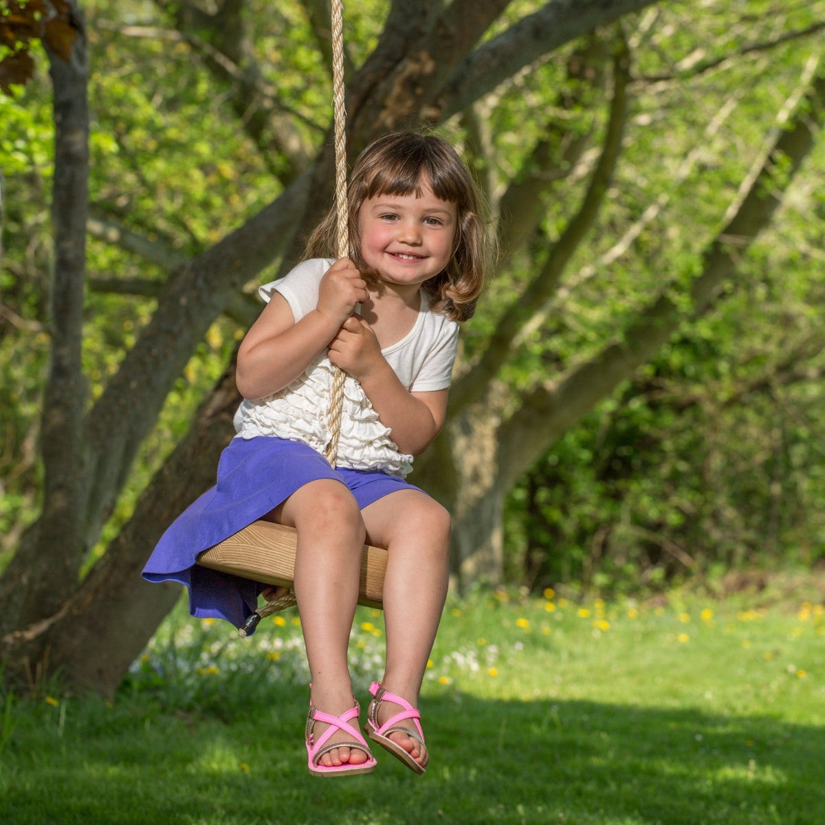 Old-Fashioned Tree Swing - Round Style