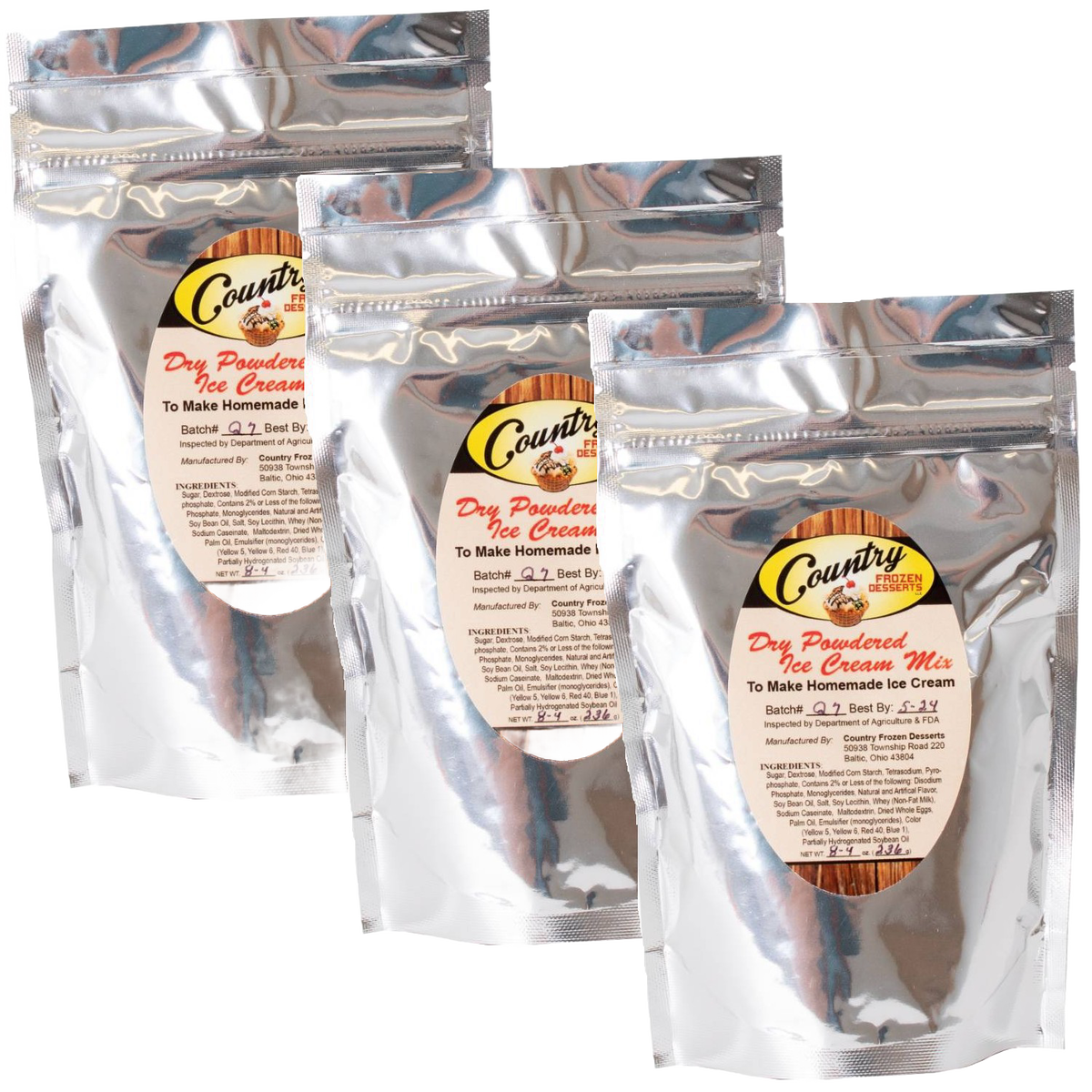 Homemade Ice Cream Mix - 6 qt Packs