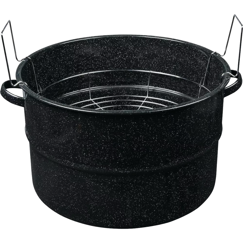 Black Enamelware Canner - 33 qt