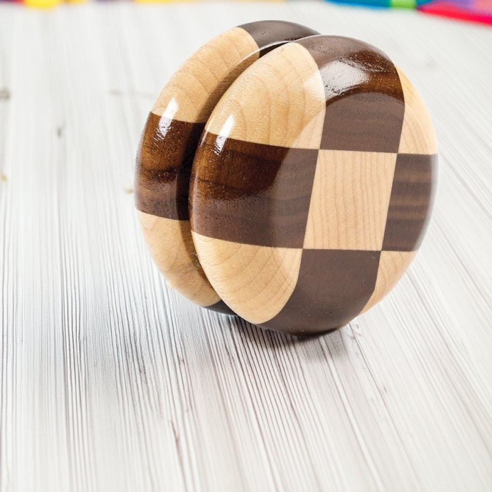 Checkered Wooden Yo-Yo