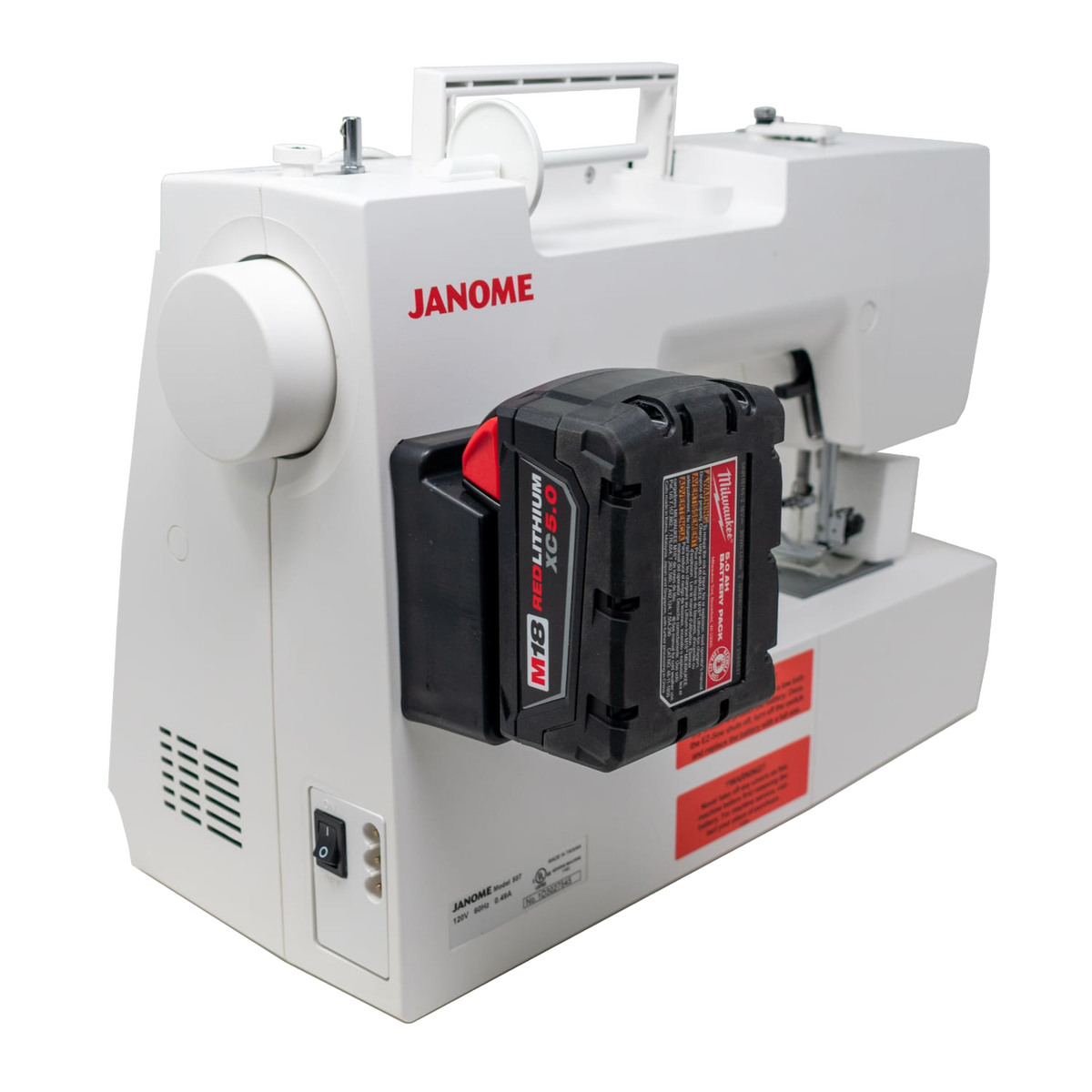 EZ-Sew - Battery-Powered Janome Sewing Machine - Milwaukee/DeWalt