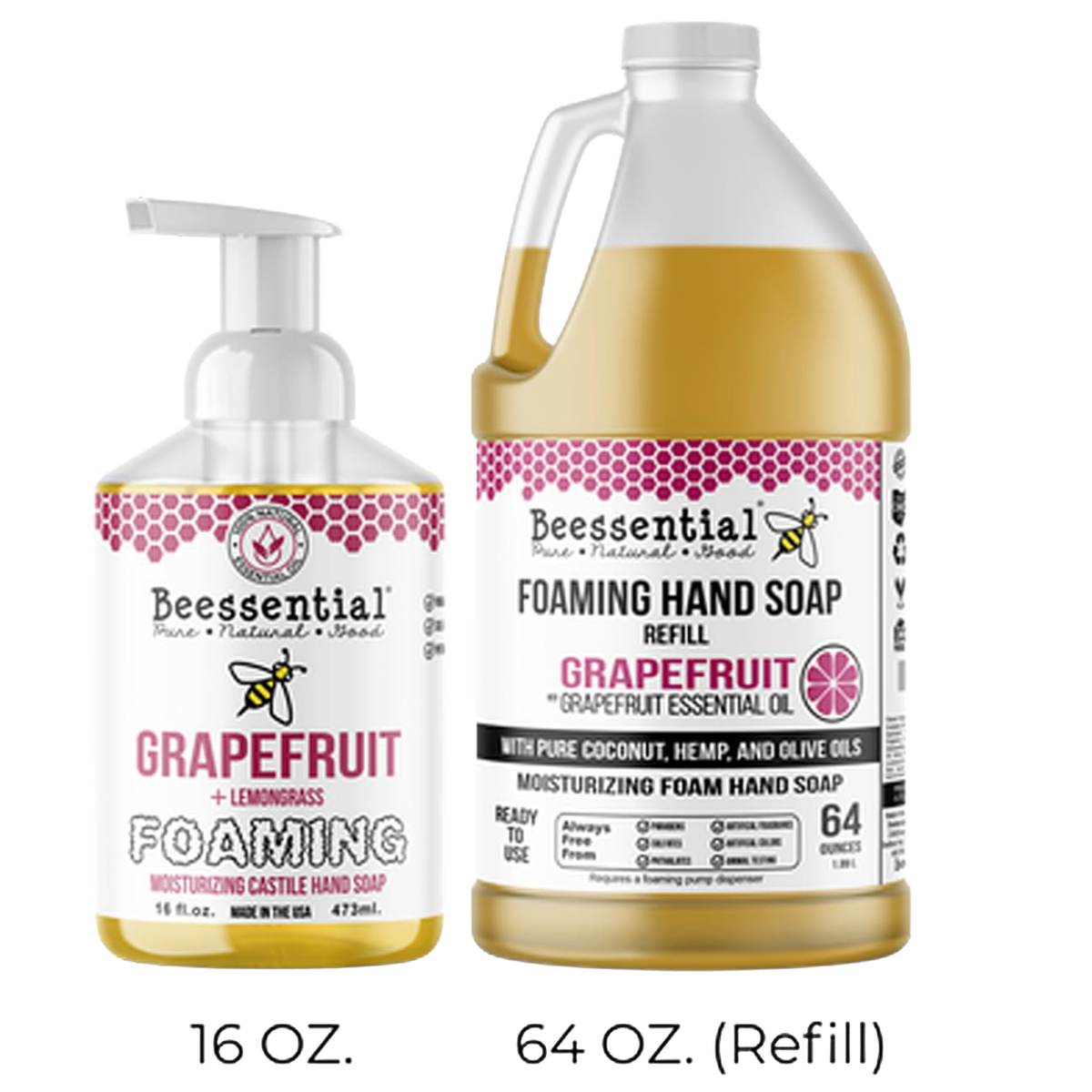 Beessential Foaming Hand Soap Refill - 64 oz