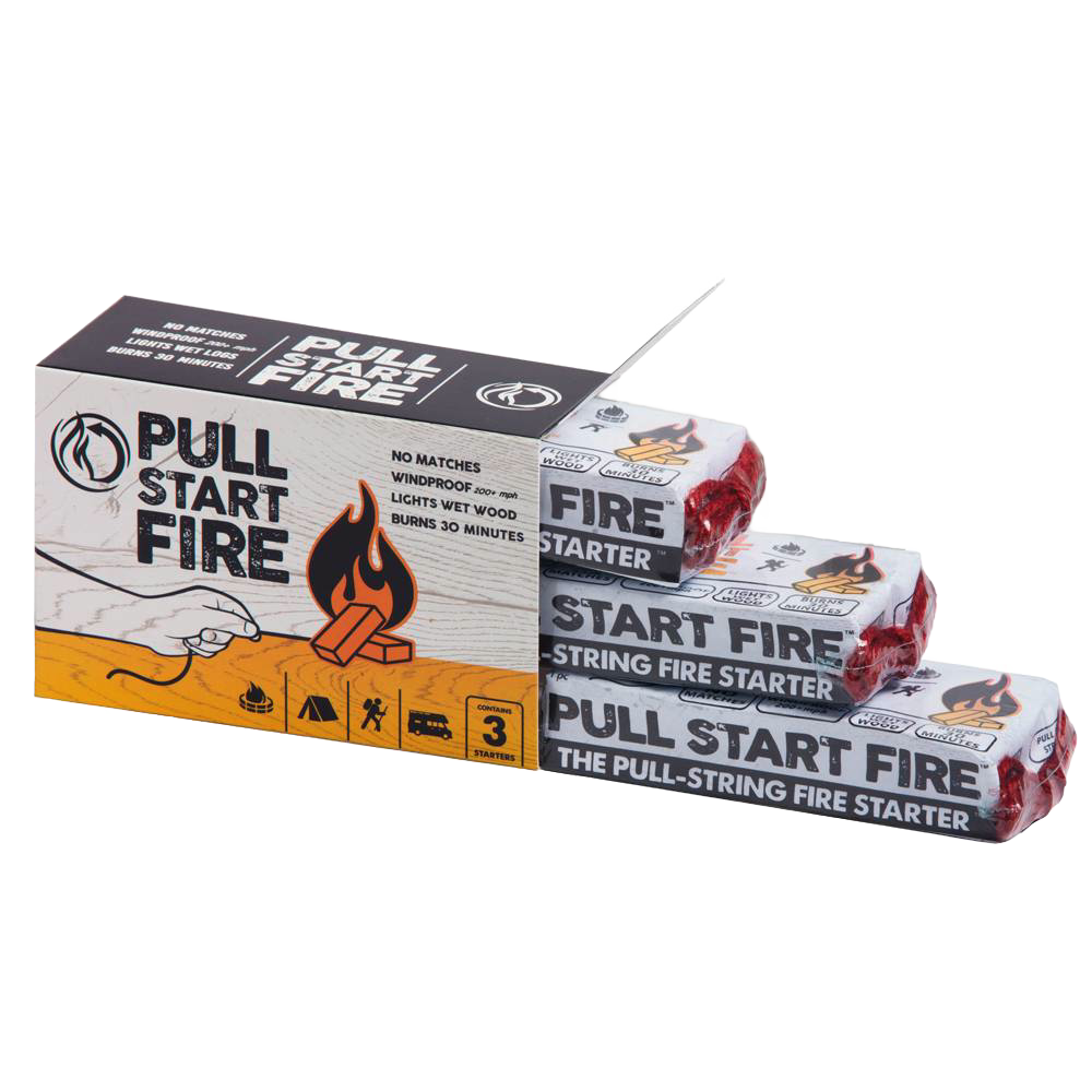 Pull String Fire Starter - Pack of 3