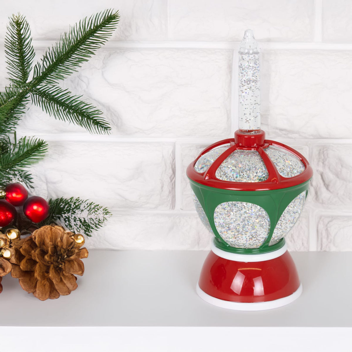 Retro Christmas Swirl Bubble Light - 9.75"