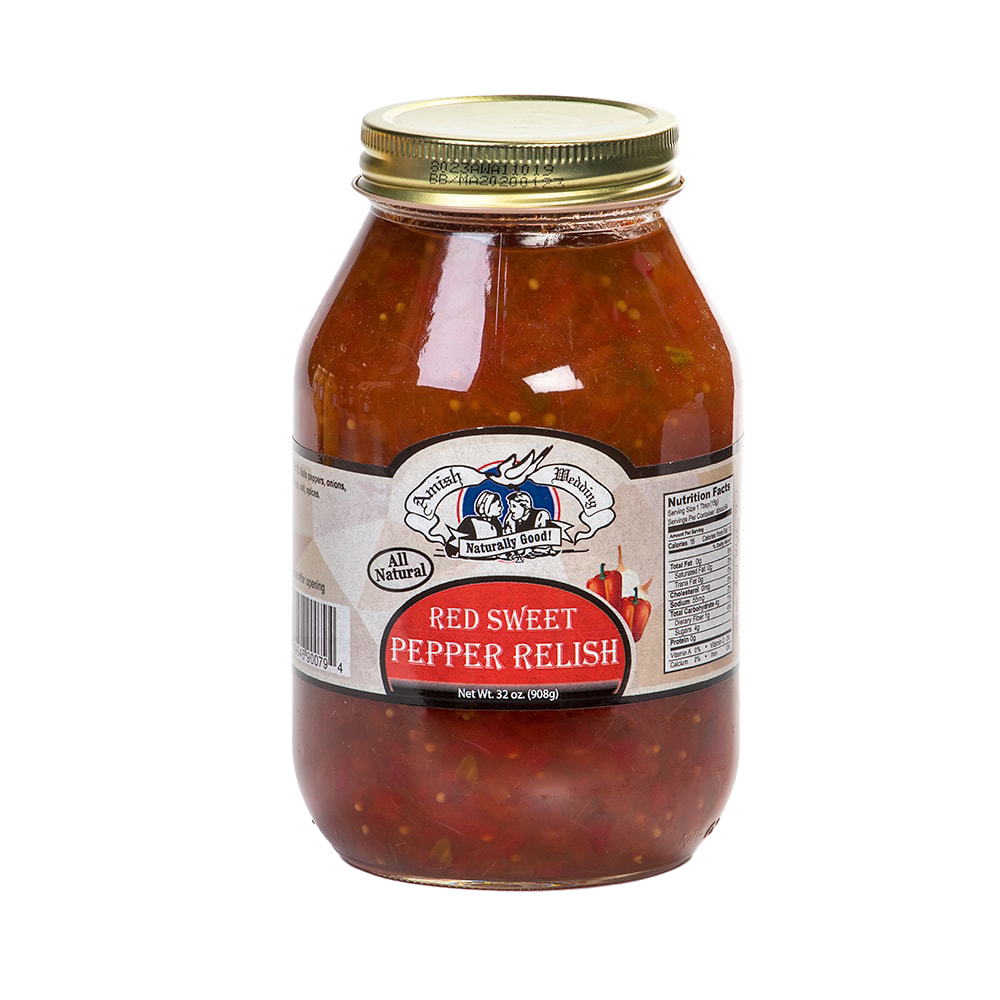 Red Sweet Pepper Relish - 32 oz