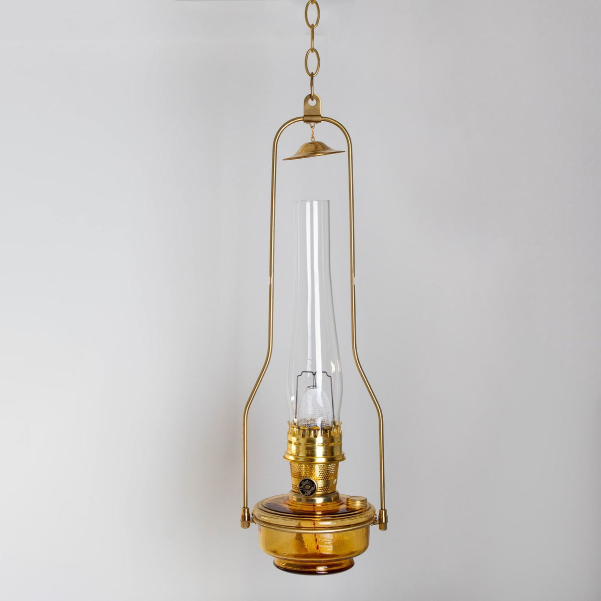 Aladdin Amber Regency Hanging Oil Lamp