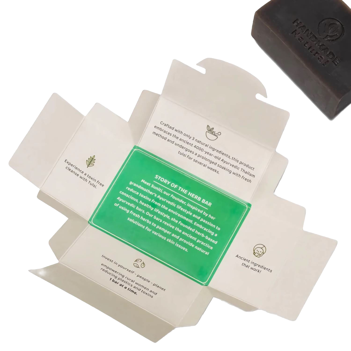 Tulsi Clarifying Ayurvedic Bar Soap - Organic / Handmade