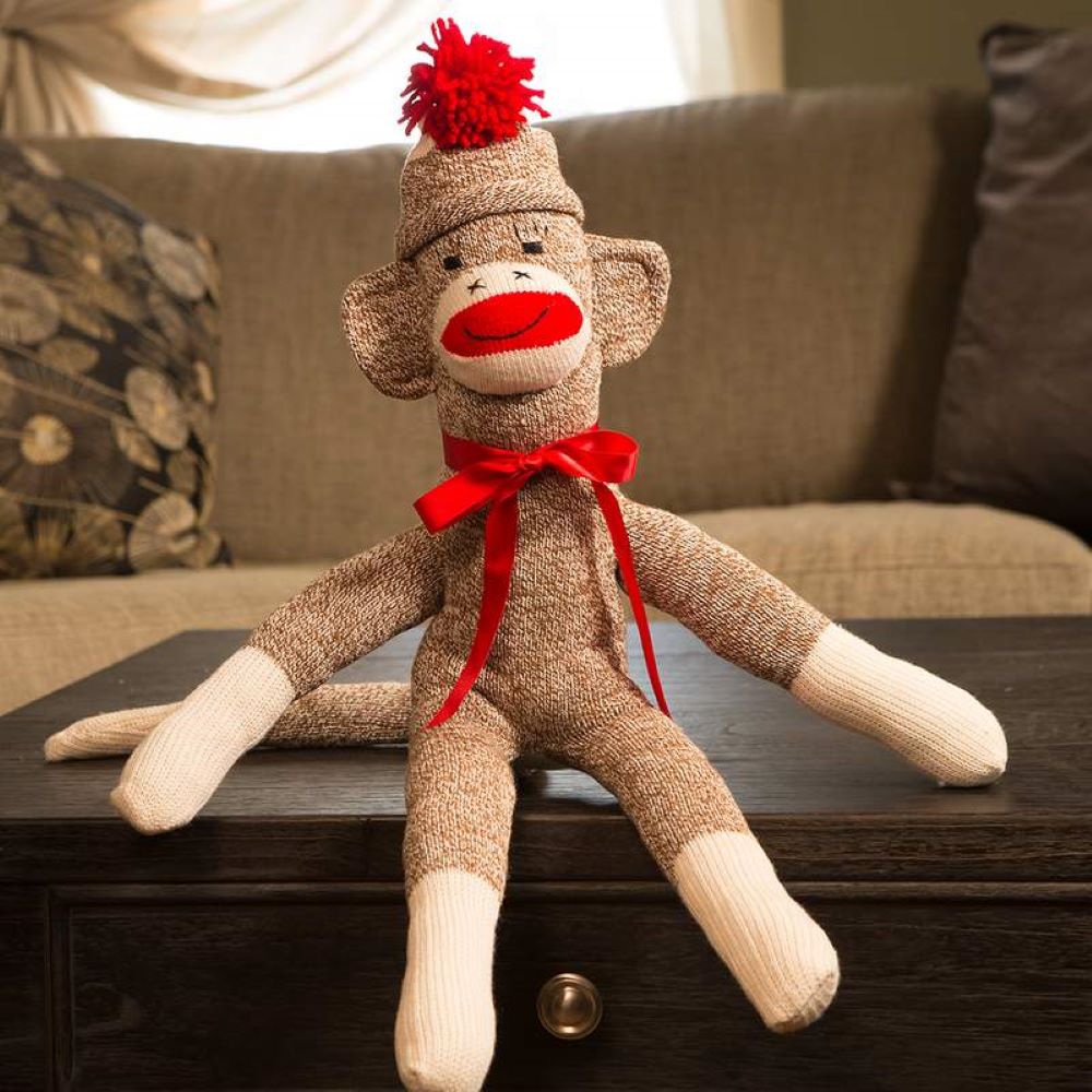 Hand-Sewn Sock Monkey