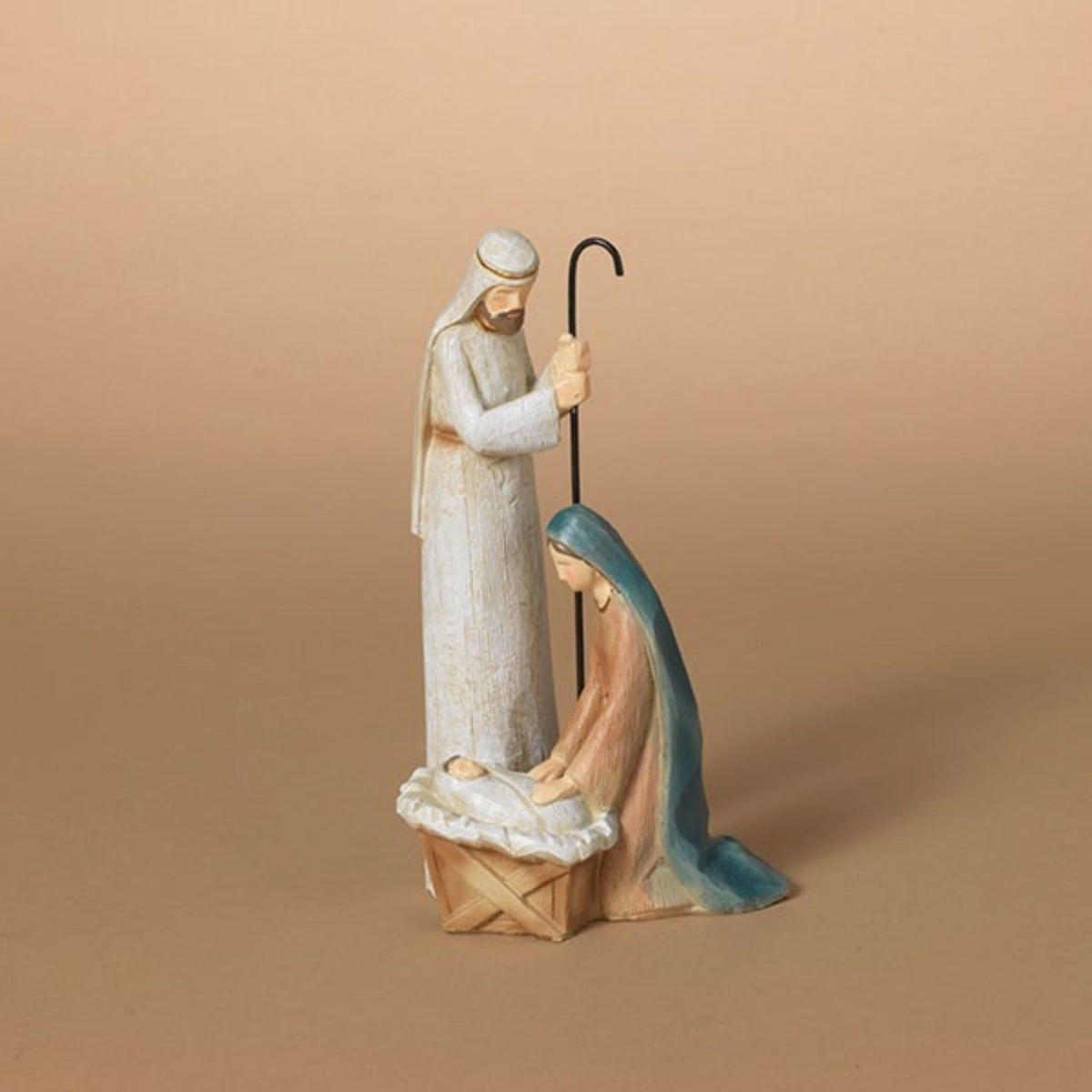 Resin Holy Family Nativity - 7.8"