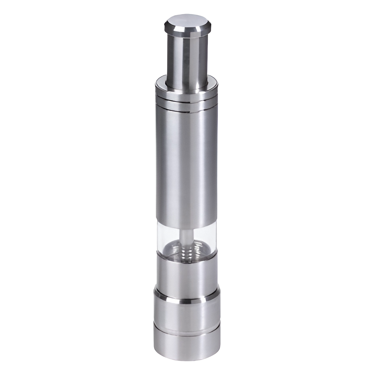 Pump and Grind Pepper Mill - Stainless Steel