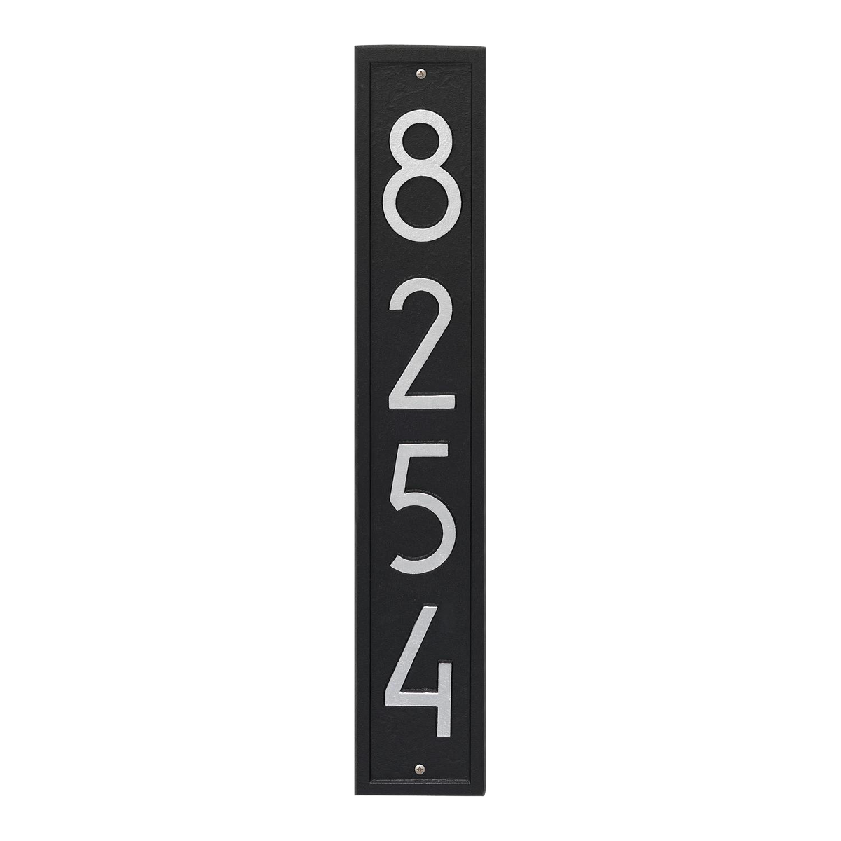 Whitehall Vertical Custom Wall Plaque - Black/Silver