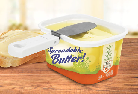 SnapAway Foldable, Attachable Butter Knife