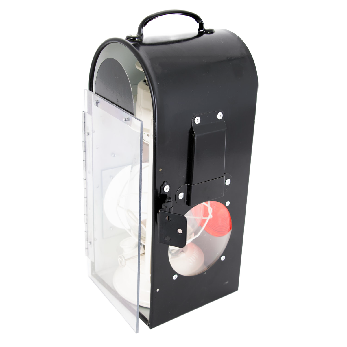 Amish Buggy Carriage Lantern Box with Dietz Oil Lantern