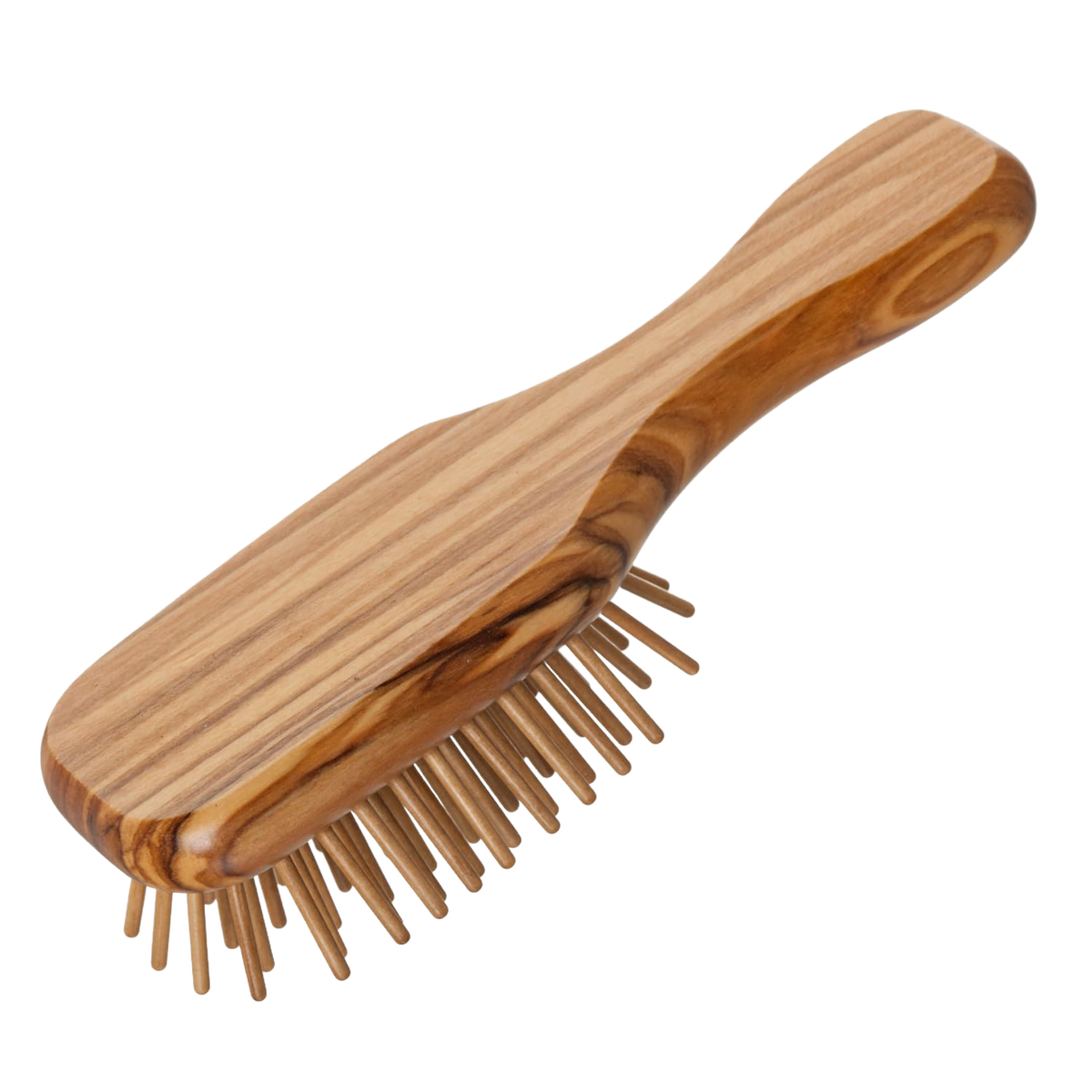 Mini Pocket Hairbrush with Olive Wood Handle