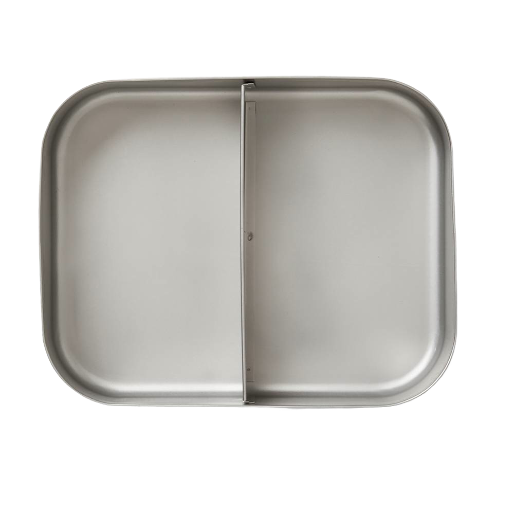 Stainless Steel 2-Compartment Snack Container
