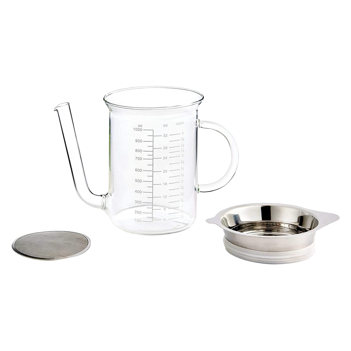 Glass Gravy Strainer and Fat Separator