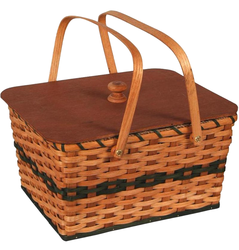 Hand-Woven Picnic Basket - Amish Made