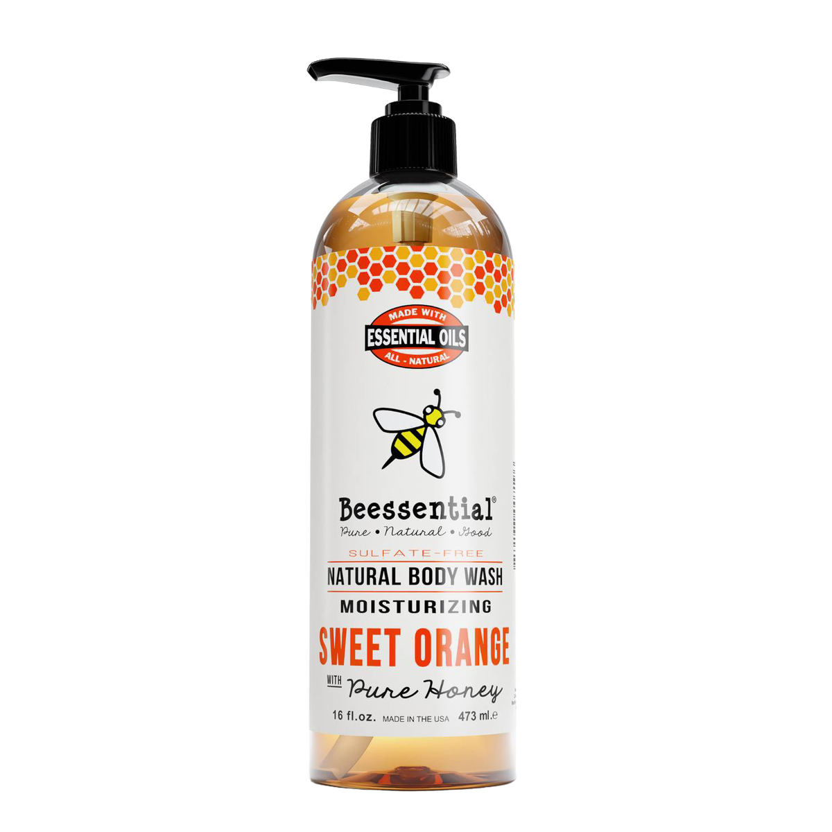 Beessential Natural Body Wash - 16 oz