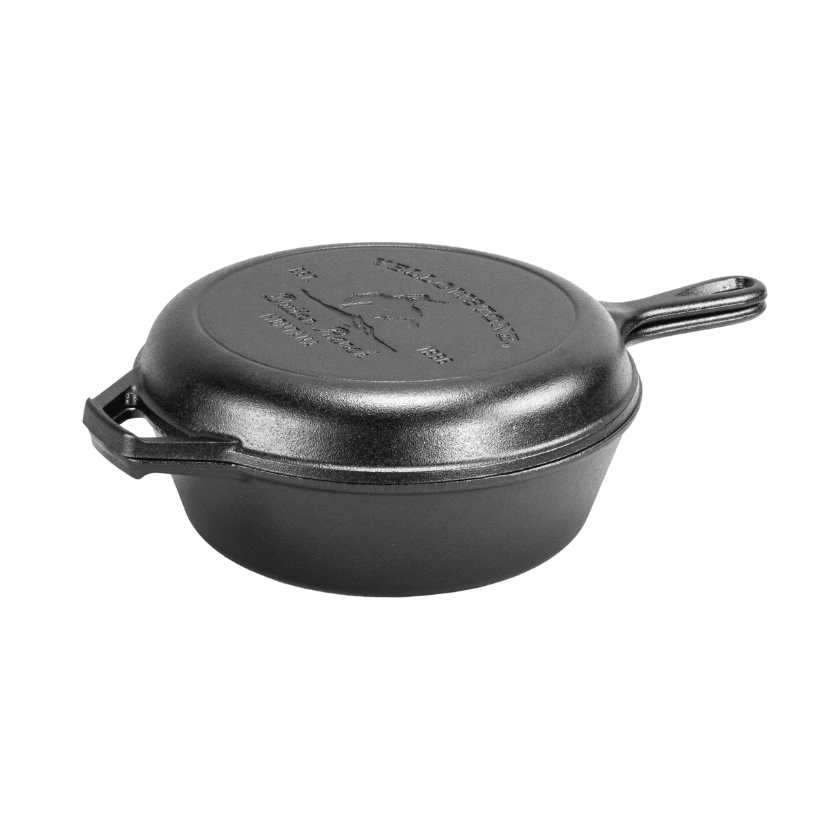 Lodge Yellowstone Cast Iron Bucking Bronco Combo Cooker