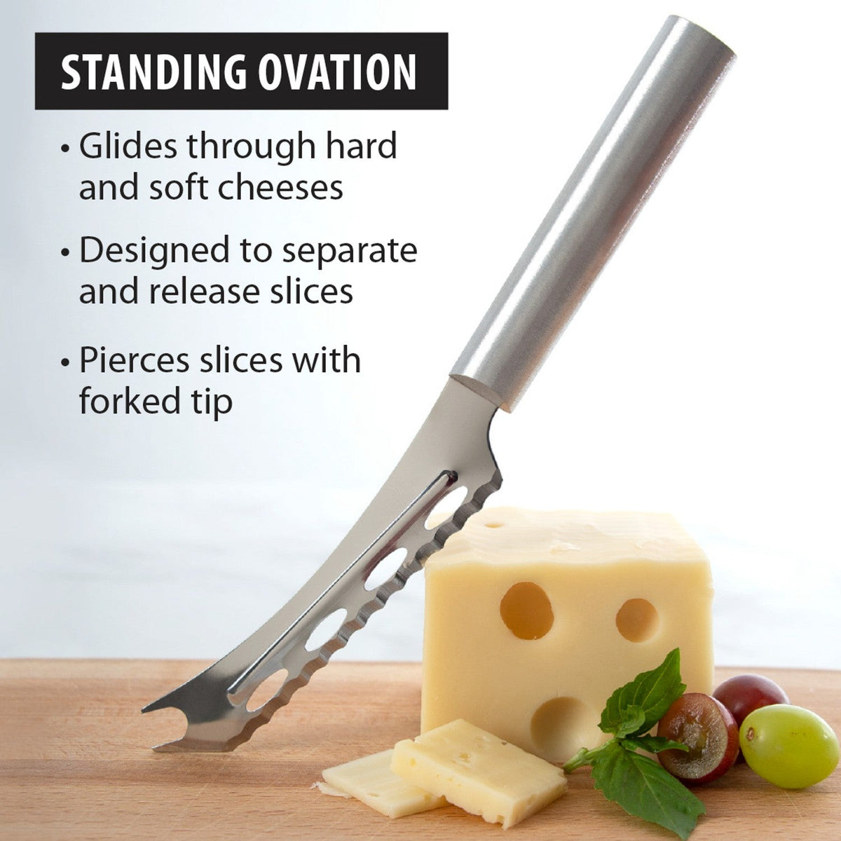 Rada Serrated Cheese Knife for Soft or Hard Cheese