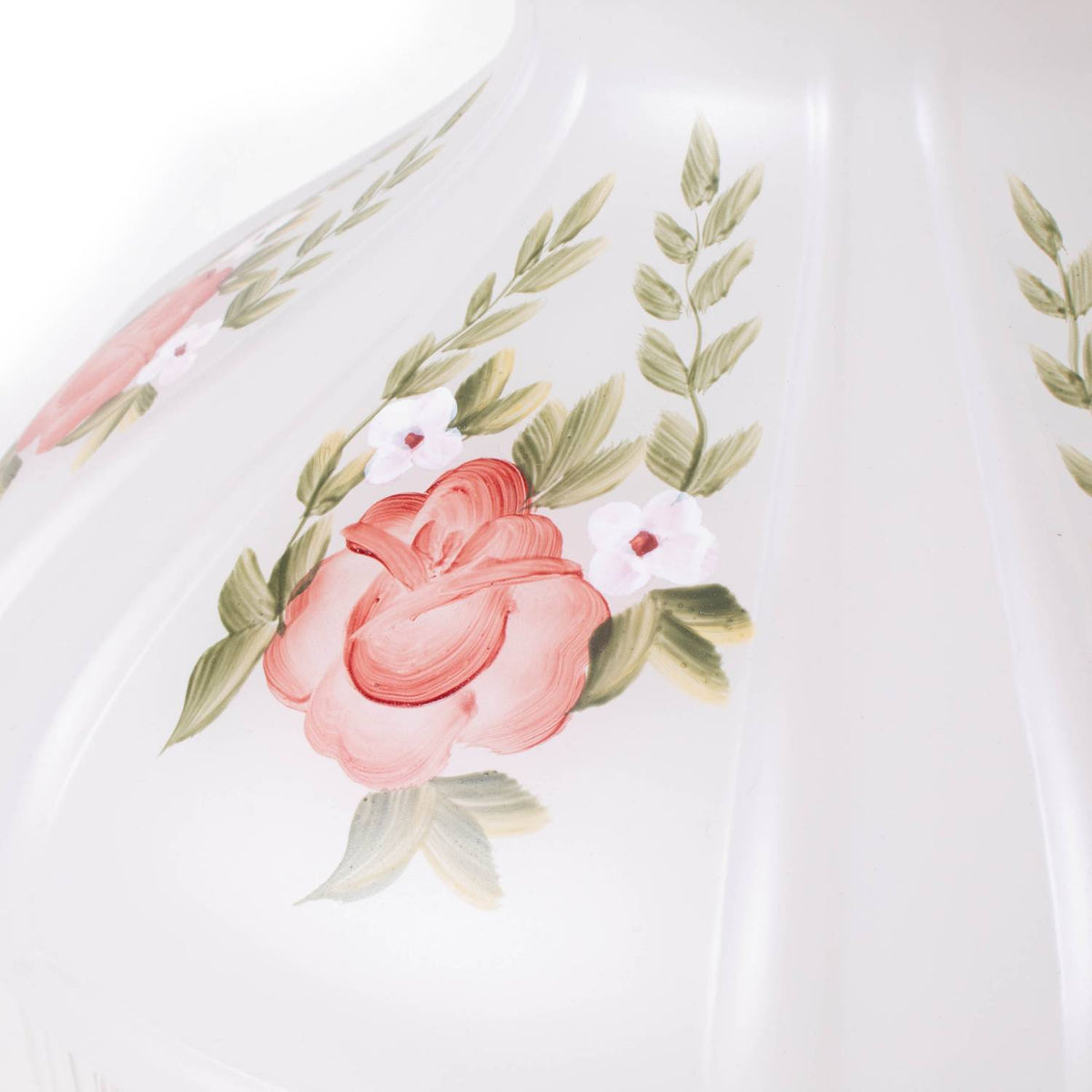 Aladdin Red Roses #12 Lamp Shade - Glass - 10"