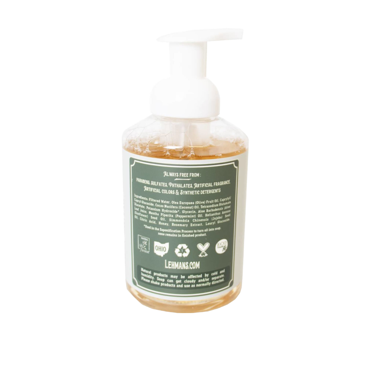 Lehman's Castile Moisturizing Foaming Hand Soap - 16 fl oz