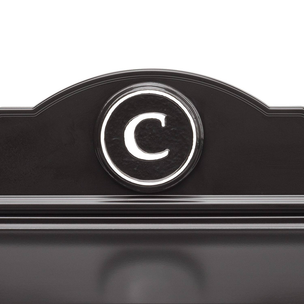 Whitehall Custom Wall Mount Mailbox - Black/White
