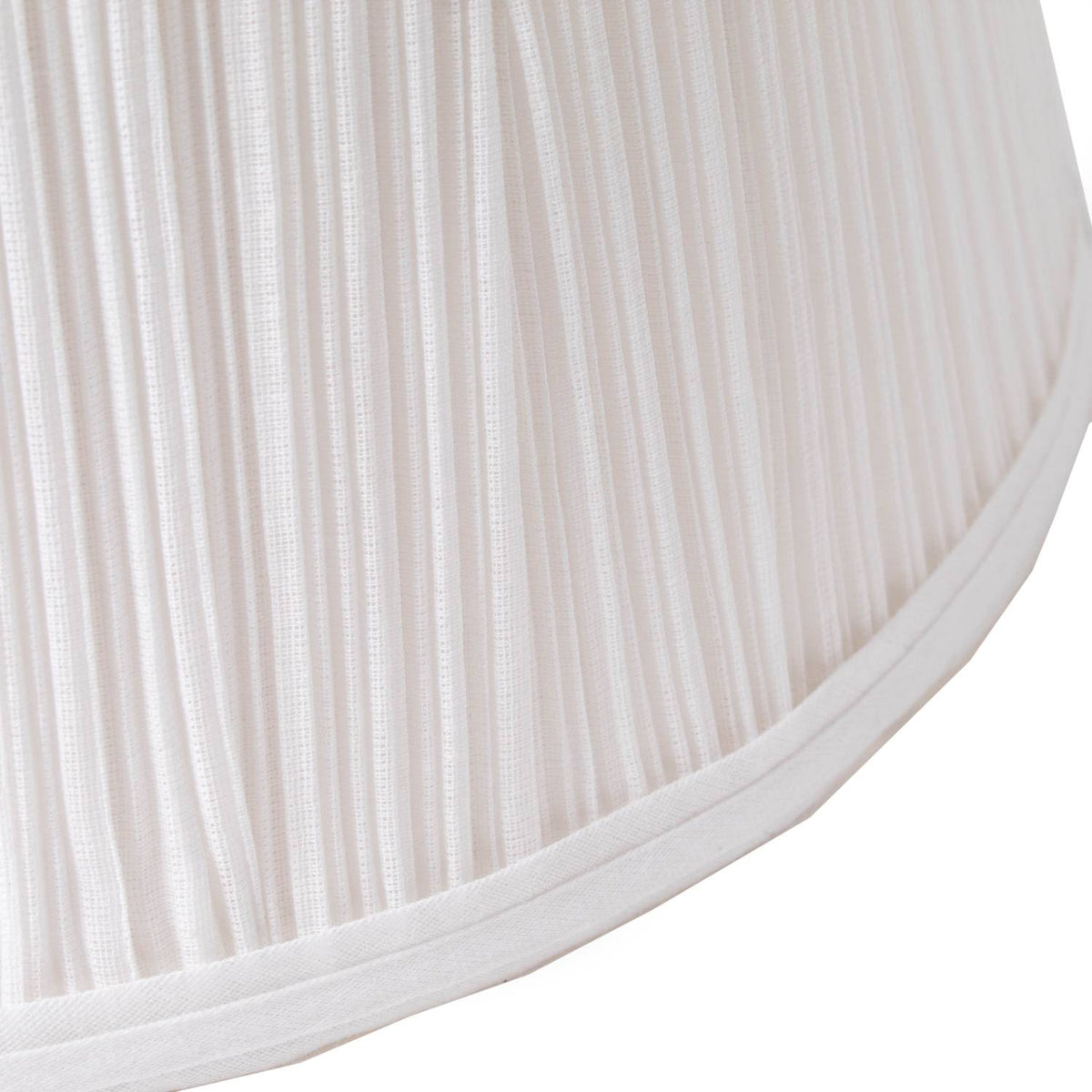 Aladdin White Cloth Pleated Oil Lamp Shade
