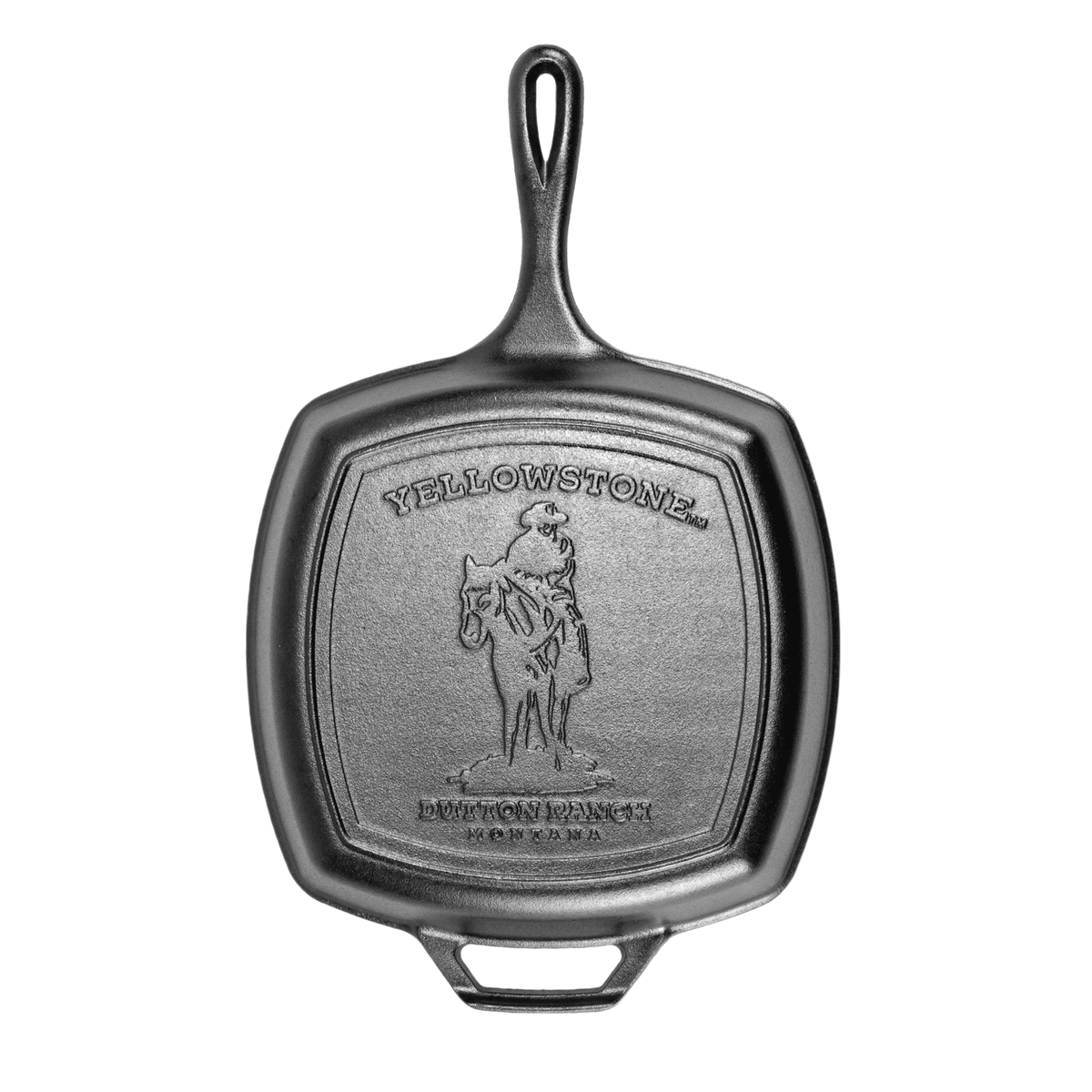 Lodge Yellowstone Cast Iron Cowboy Square Grill Pan
