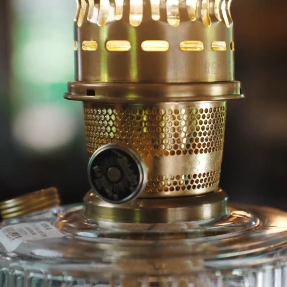 Aladdin Cobalt Lincoln Drape Oil Lamp