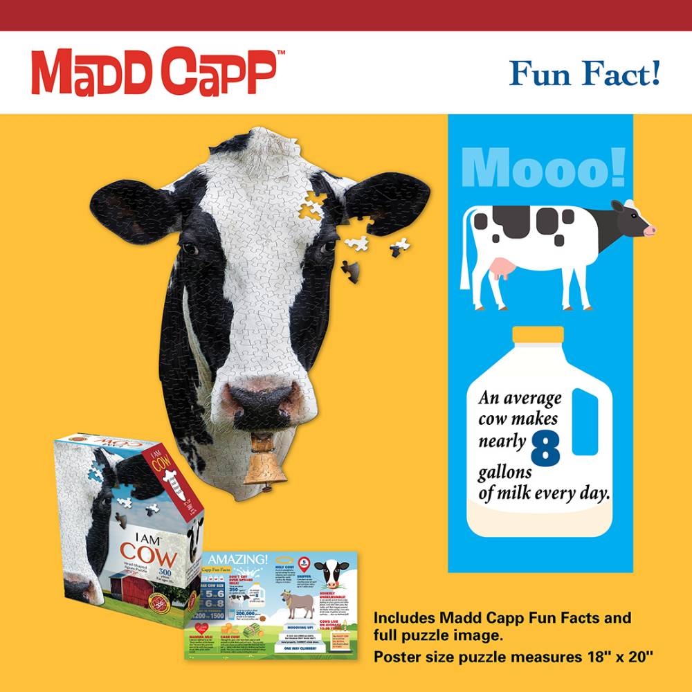 Shaped Jigsaw Puzzle - Cow - 300pcs