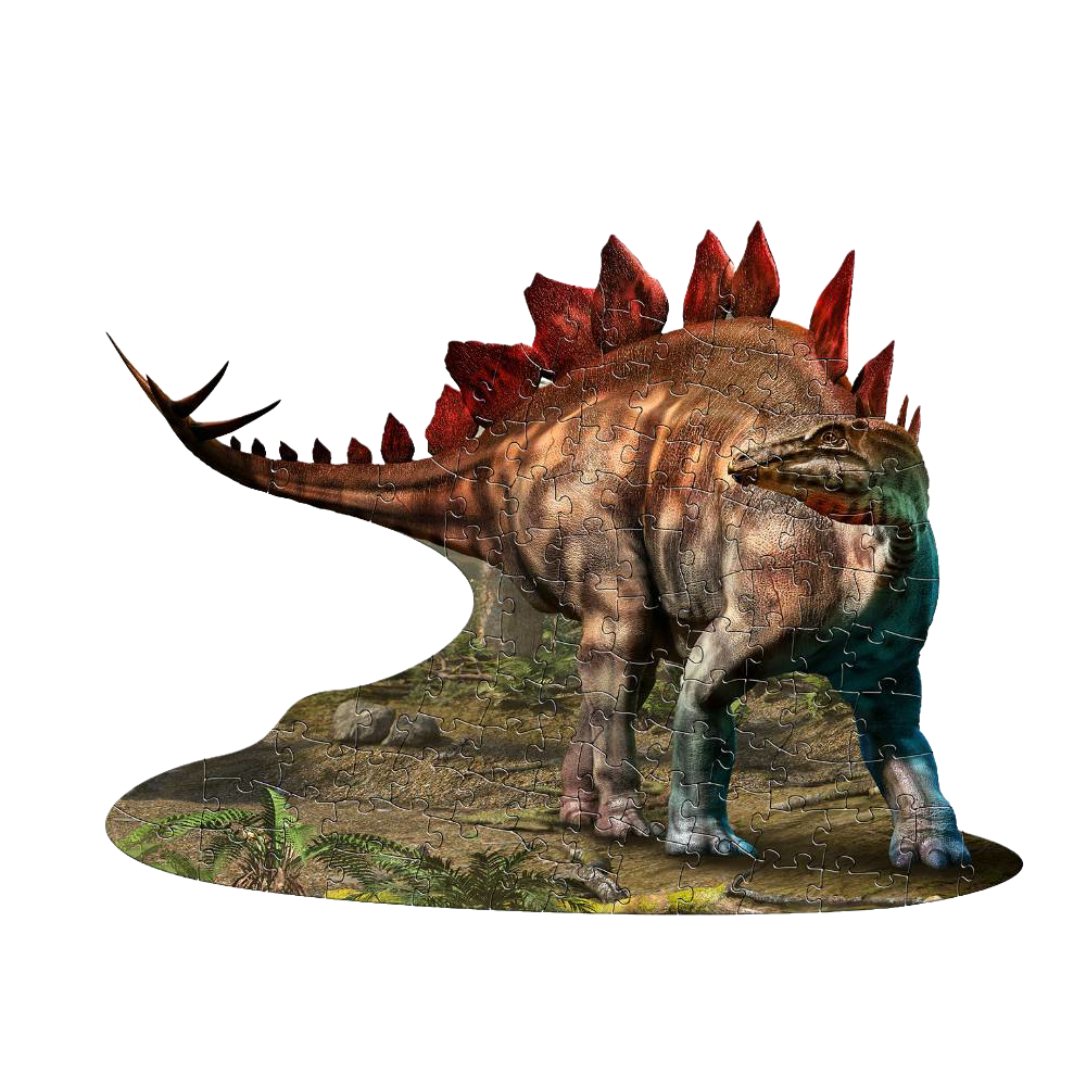 Shaped Jigsaw Puzzle - Stegosaurus - 100pcs