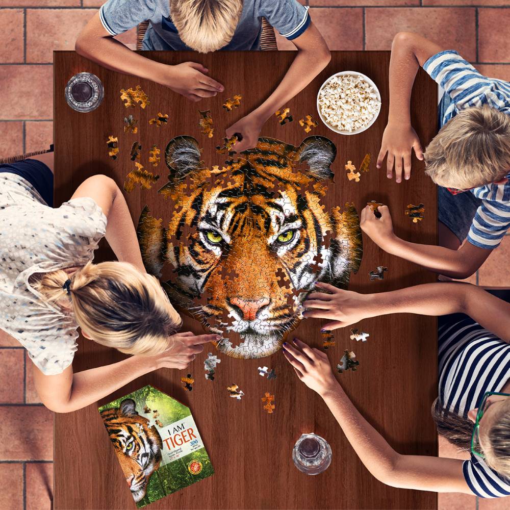 Shaped Jigsaw Puzzle - Tiger - 300pcs