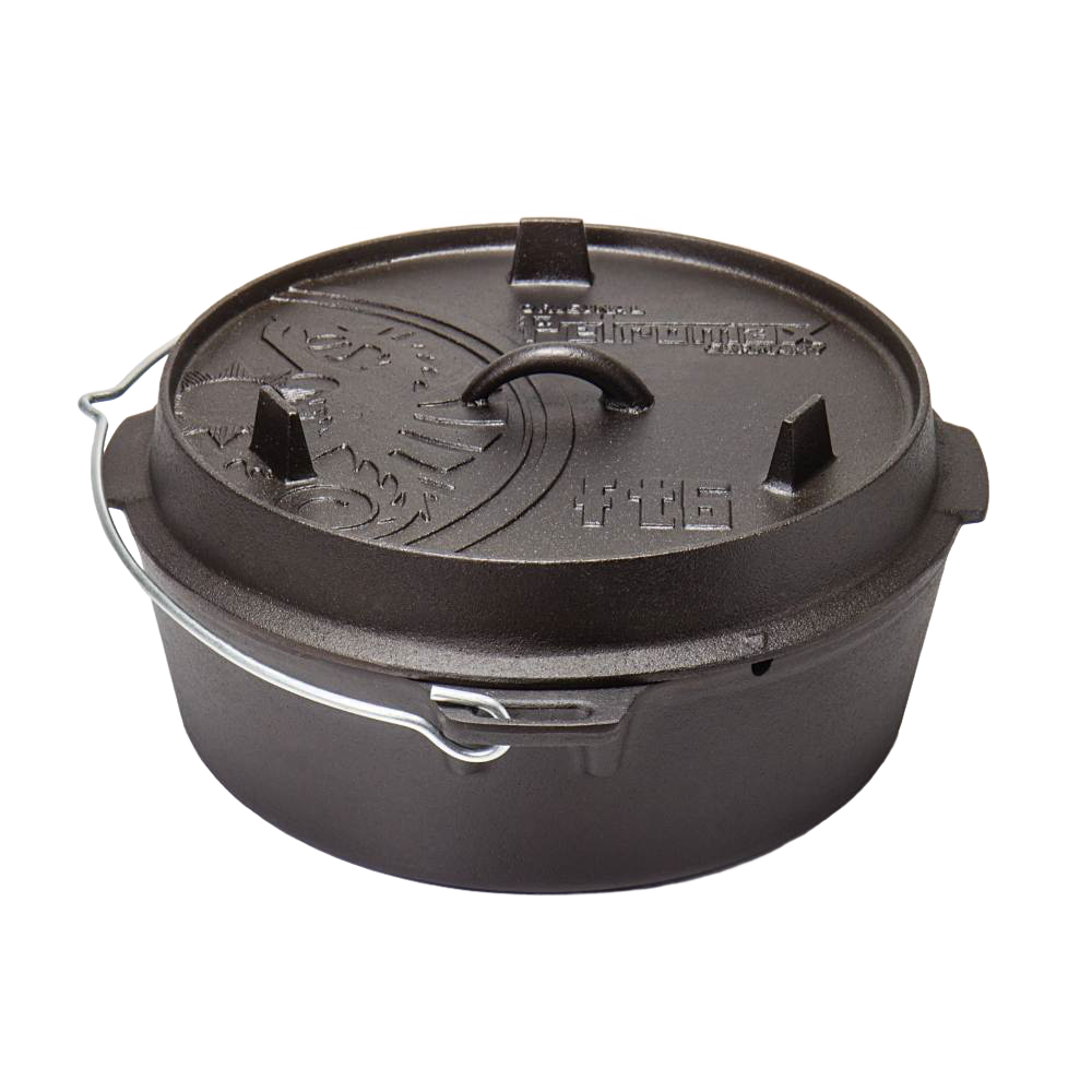 Petromax Cast Iron Dutch Oven with Flat Base