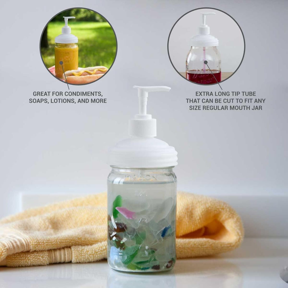 reCAP Mason Jar Soap Pump Lid - Regular Mouth