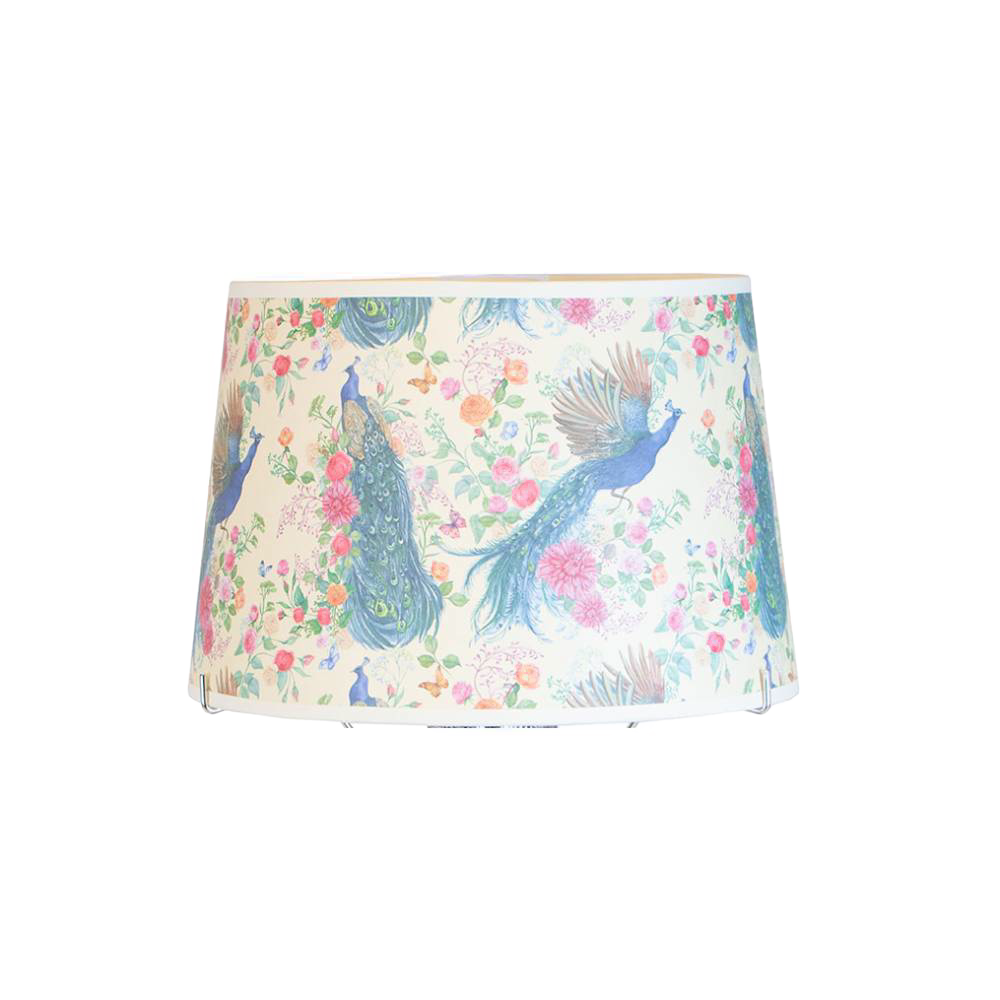 Aladdin Pretty Peacock Parchment Oil Lamp Shade