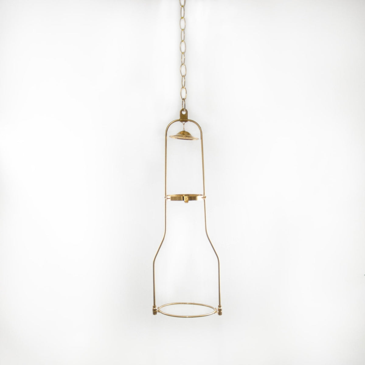 Solid Brass Tilt Frame Hanging Brackets for Oil Lamps