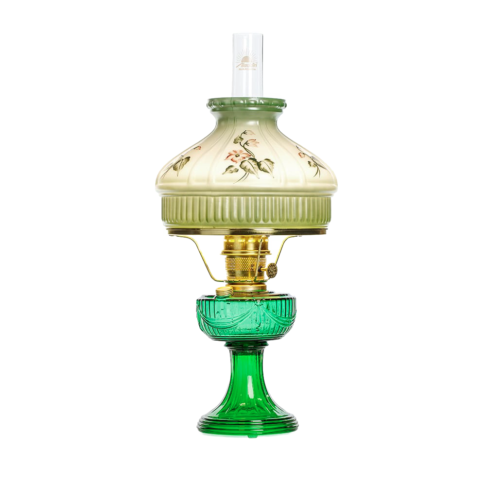 Aladdin Emerald Lincoln Drape Oil Lamp