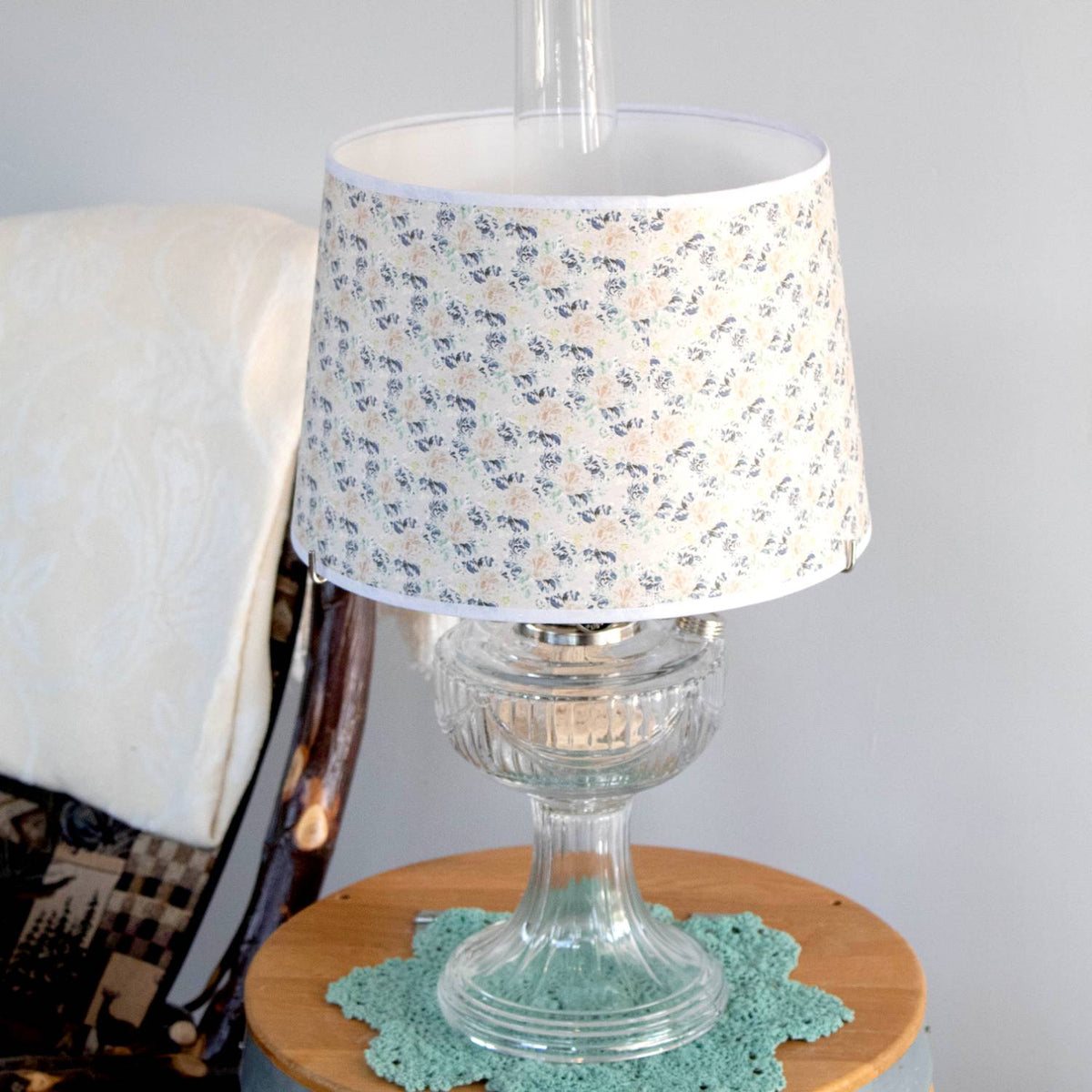 Aladdin Floral Tapestry Parchment Oil Lamp Shade
