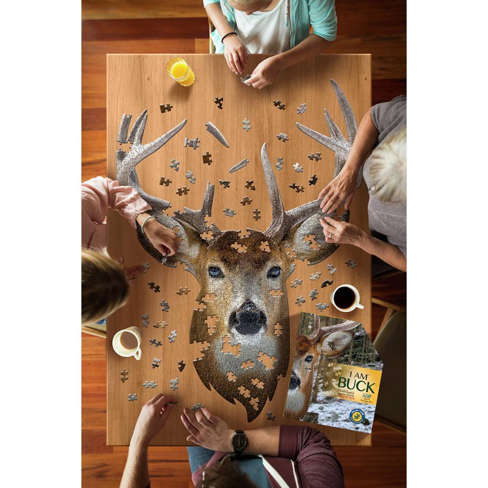 Shaped Jigsaw Puzzle - Buck - 520pcs